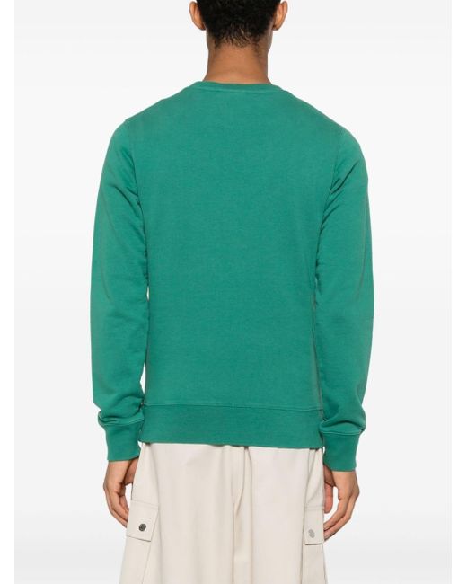 Maison Kitsuné Green Fox Head-patch Sweatshirt for men