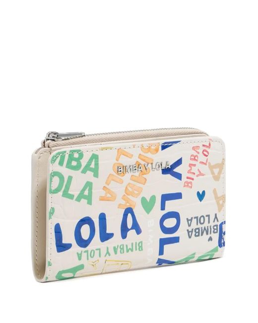 Bimba Y Lola Blue Portemonnaie mit Logo-Print