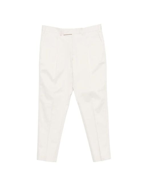 Germano 1952 White Pleated Trousers for men