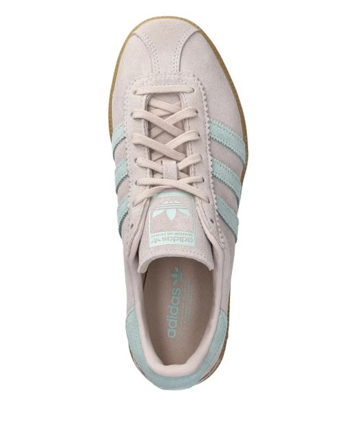 Adidas White Brmd Suede Sneakers