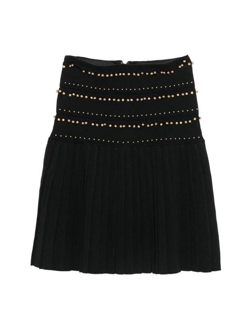 Sandro Black Bell-Embellished Mini Skirt