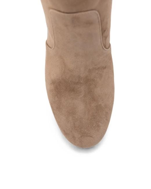 Gianvito Rossi Brown Over-The-Knee Block-Heel Boots