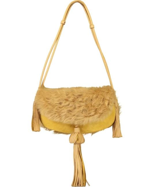 Ulla Johnson Yellow Paloma Shoulder Bag