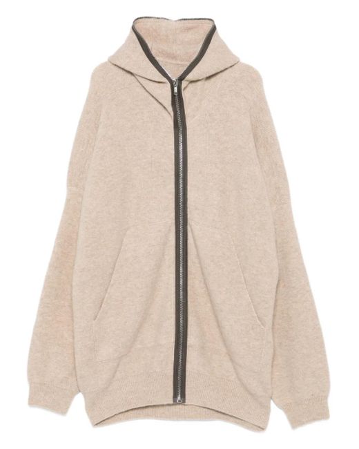 Rick Owens Vest Met Capuchon En Rits in het Natural voor heren