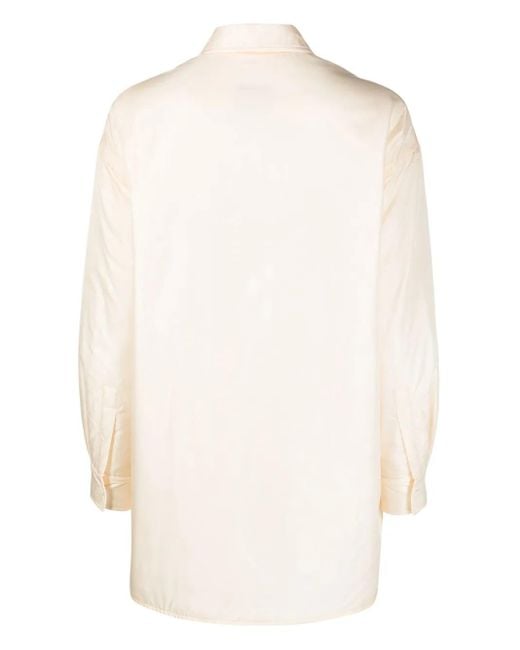 Aspesi White Classic-Collar Long-Sleeve Shirt