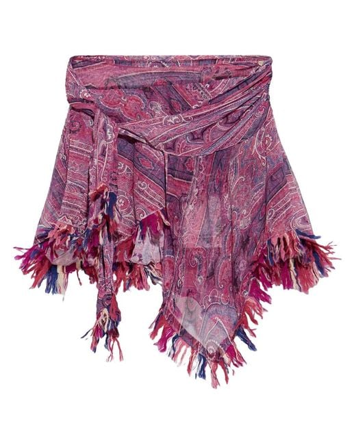 Isabel Marant Purple 'Dova' Skirt