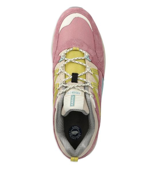 Karhu Pink Fusion 2.0 Suede Panelled Sneakers for men