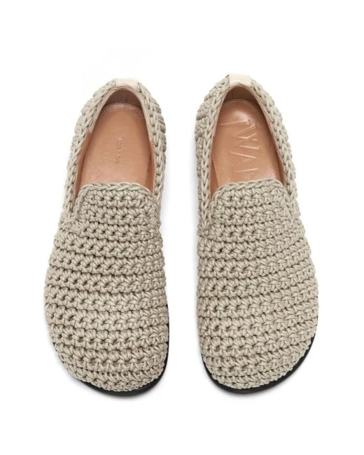 Mocasines de ganchillo J.W. Anderson de color White