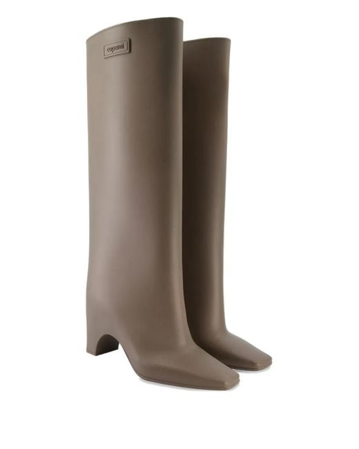 Coperni Brown Bridge Square-Toe Boots