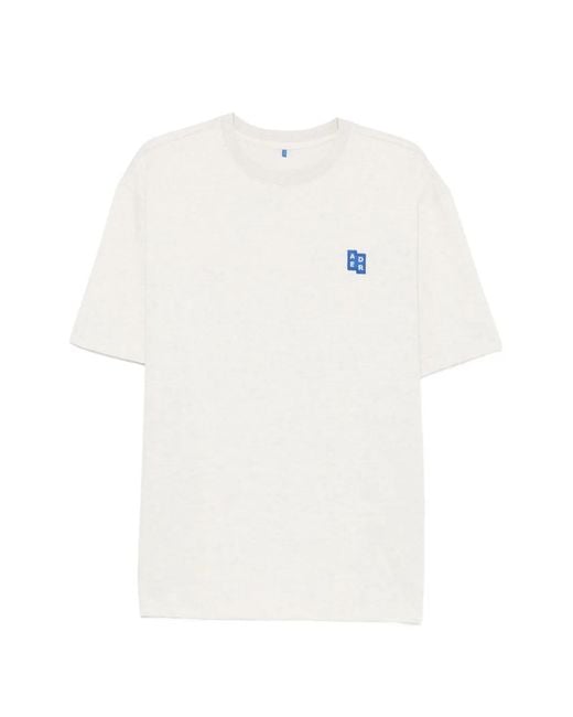 Adererror White Logo-Patch T-Shirt