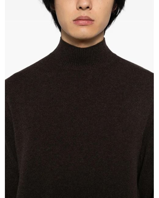 N.Peal Cashmere Black Mayfair Top for men