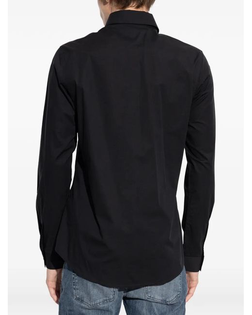 DIESEL Blue S-Kinny-Epcl Logo-Embroidered Shirt for men