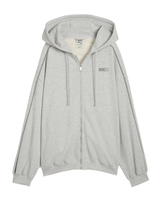 PUMA Gray X Rosé T7 Zip-Up Hoodie