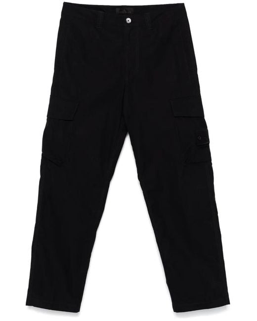 Stone Island Black Cargo Trousers for men