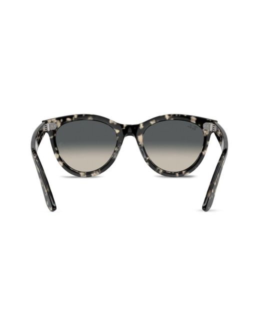 Ray-Ban Gray Wayfarer Way Round-frame Sunglasses