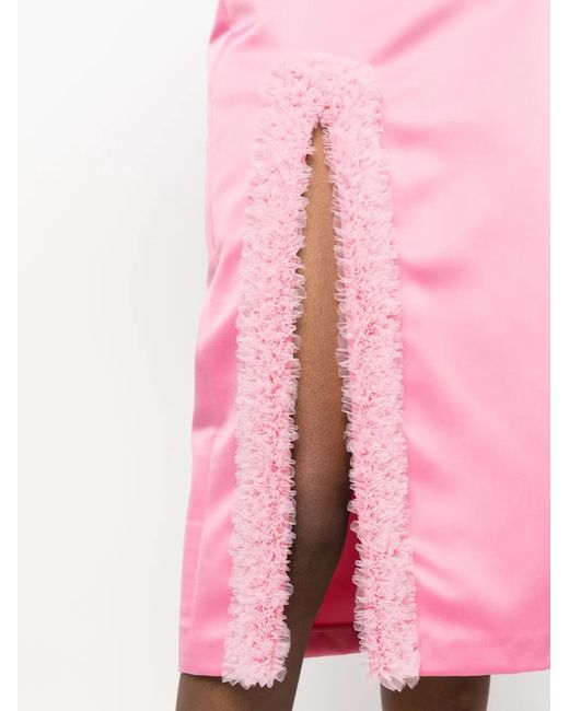 Viktor & Rolf Pink Hollywood Dream Slit Midi Skirt