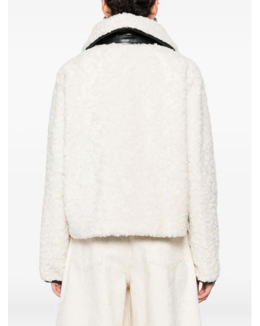 Giacca Con Zip E Logo di DKNY in White