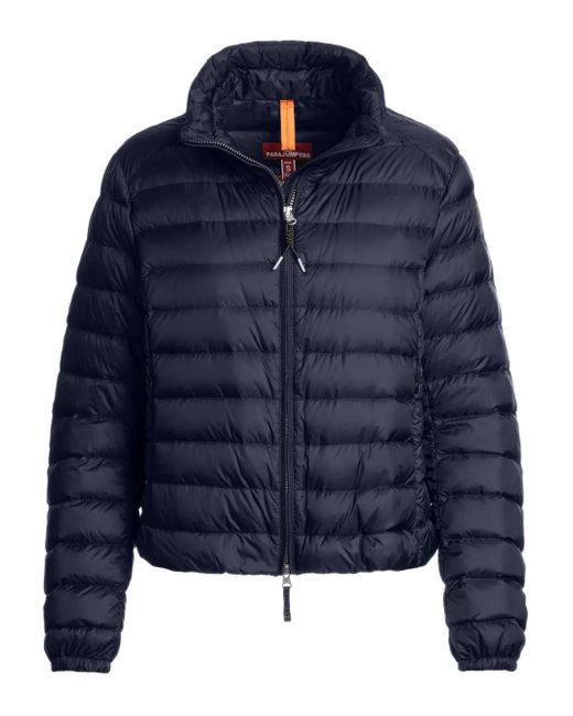 Parajumpers Blue Emilia High-Neck Puffer Jacket