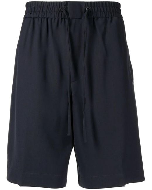 3.1 Phillip Lim Blue Jersey-Knit Desk Shorts for men