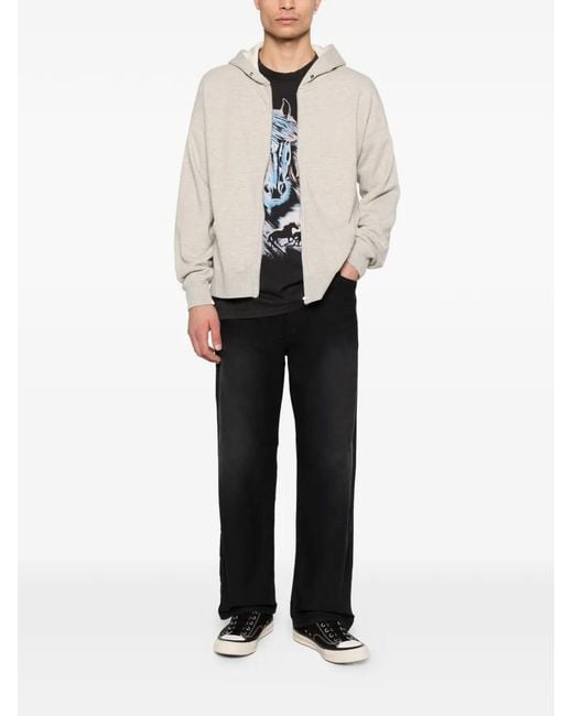 Visvim White Jumbo Dual Hoodie for men