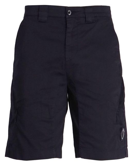 C P Company Blue Lens-embellished Shorts for men