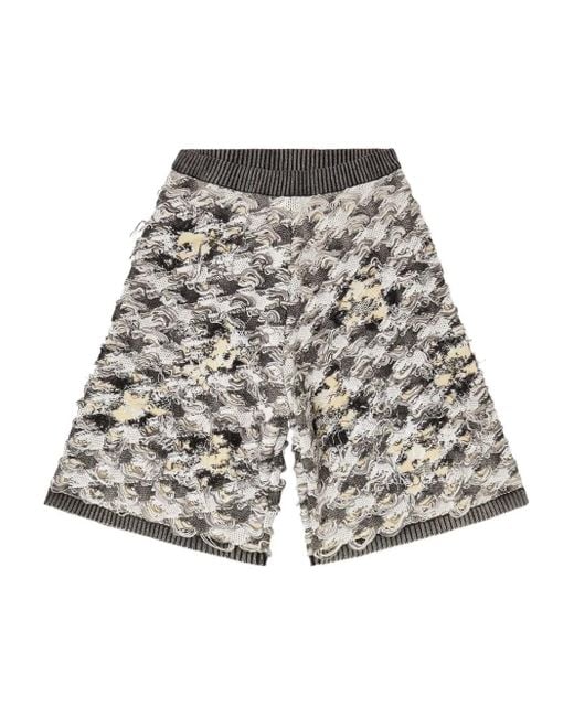 DIESEL White M-Vanja Knee-Length Shorts