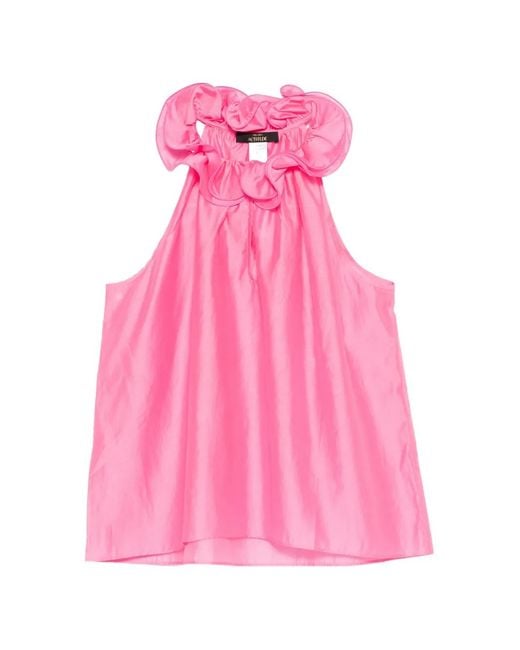 Twinset Pink Ruffled Blouse