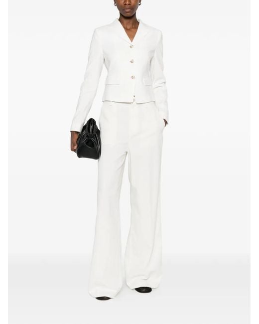 Boss White Button Jacket