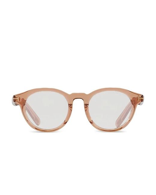 Tom Ford Pink Round-Frame Sunglasses for men