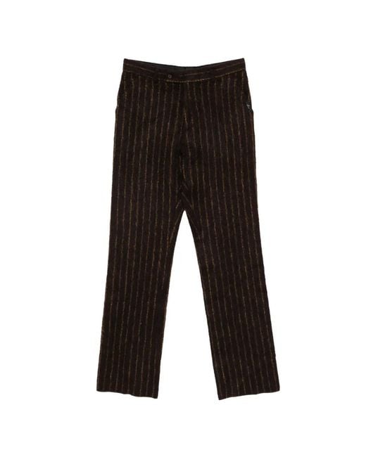 Martine Rose Black Striped Trousers for men