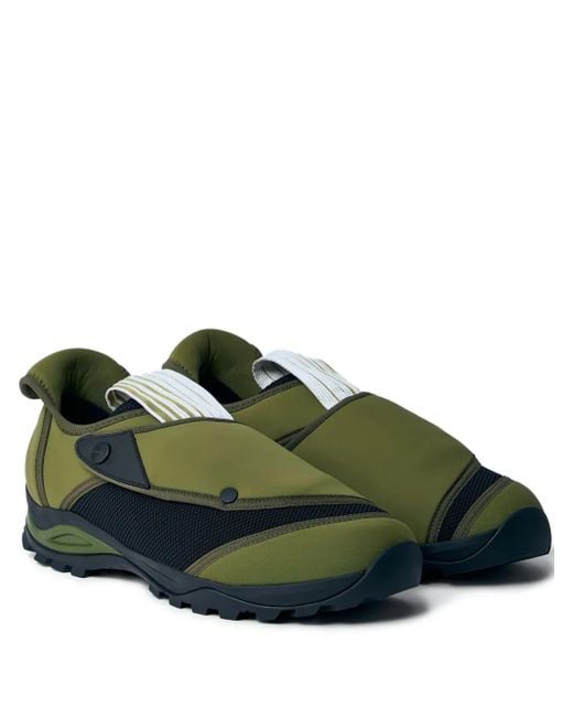 Kiko Kostadinov Green Touch-Strap Sneakers for men