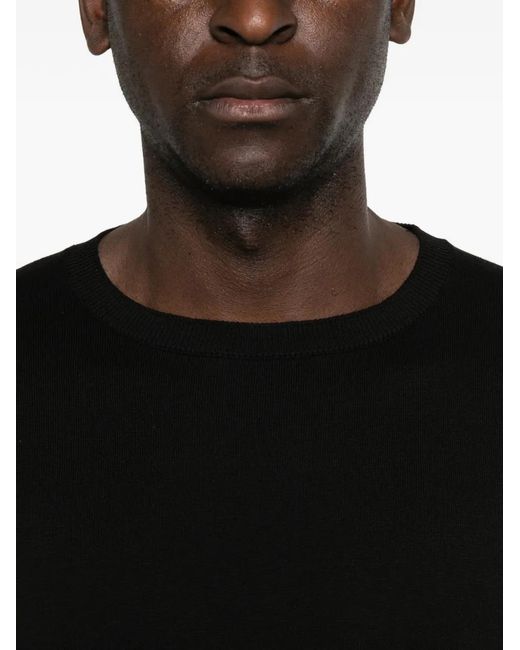 Eraldo Black Crew-Neck Sweater for men