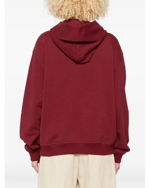 New Balance Red Hoodie Mit Logo-Print