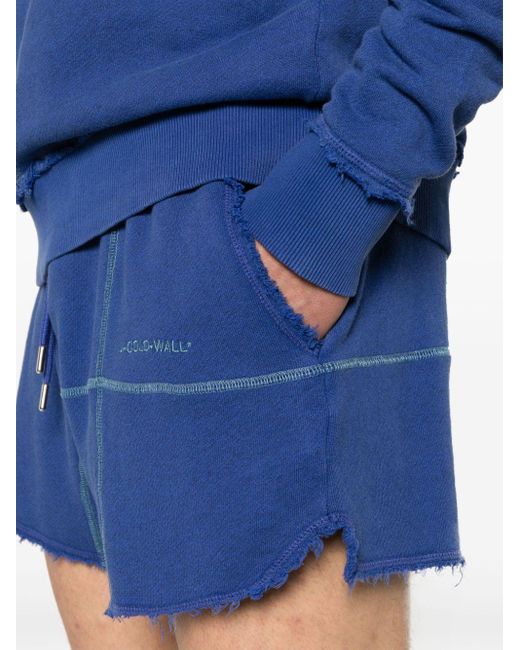 A_COLD_WALL* Blue Intersect Seam-detail Track Shorts for men