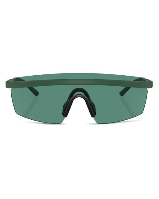 Occhiali Da Sole R-4 A Maschera di Oliver Peoples in Green