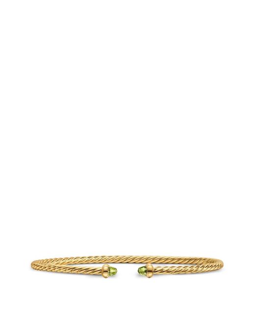 David Yurman White Micro Cablespira Flex Bracelet