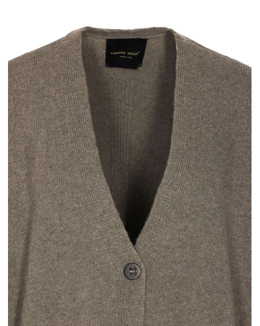 Roberto Collina ボタン カーディガン Gray