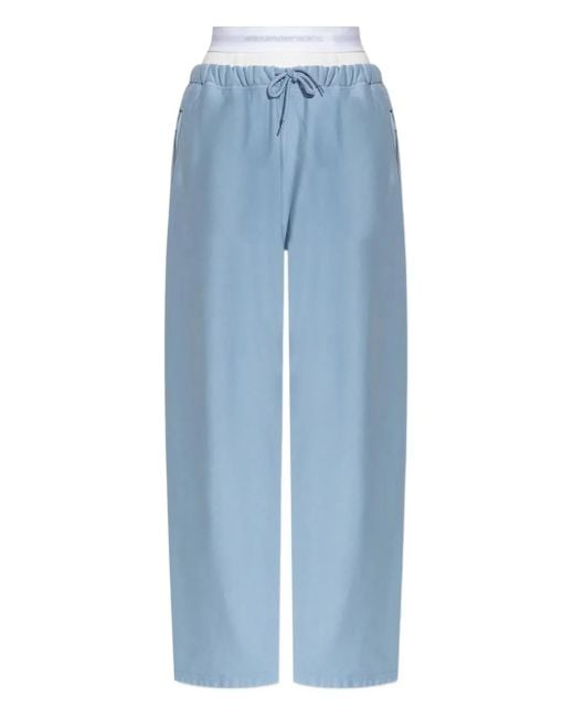 Alexander Wang Blue Drawstring Pocket Trousers