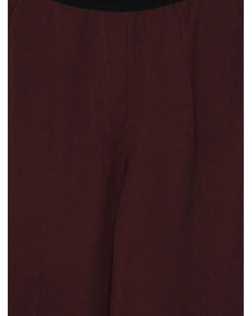Alysi Purple Elasticated Trousers
