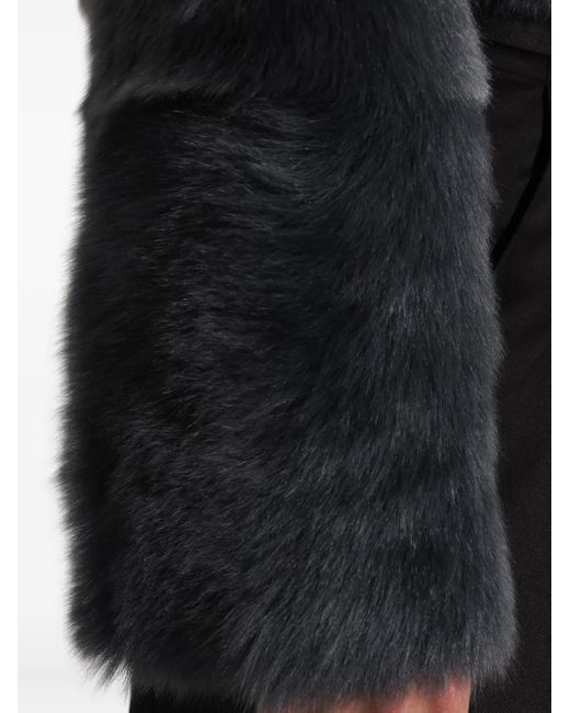 IRO Black Cropped-Jacke aus Schafsleder