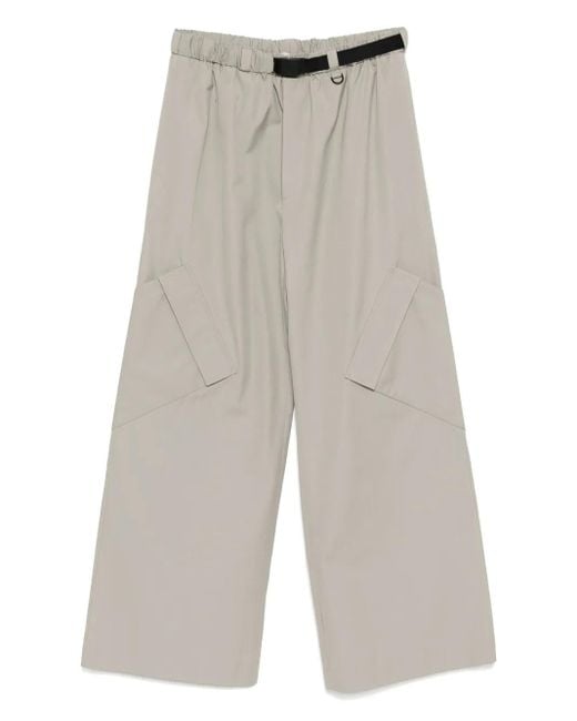 Qasimi Gray Cargo Wide-Leg Trousers for men