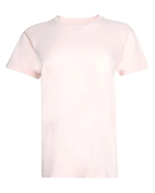 The Row Pink Blaine Organic-Cotton T-Shirt
