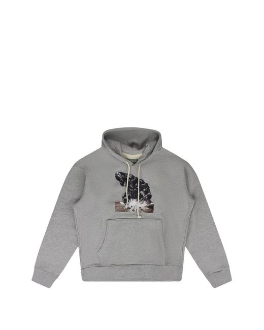 DENIM TEARS Gray Srca Graphic 3 Hoodie for men