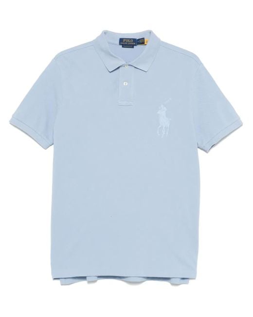 Polo Ralph Lauren Blue Cotton Polo for men