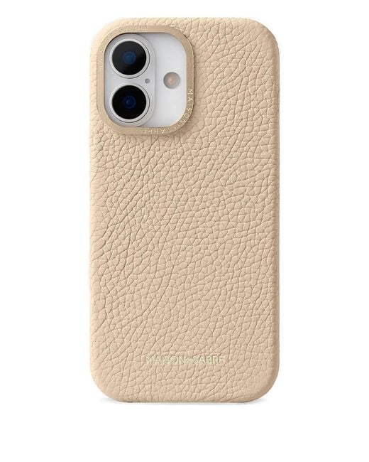 Maison De Sabre Natural Leather Iphone 17 Case