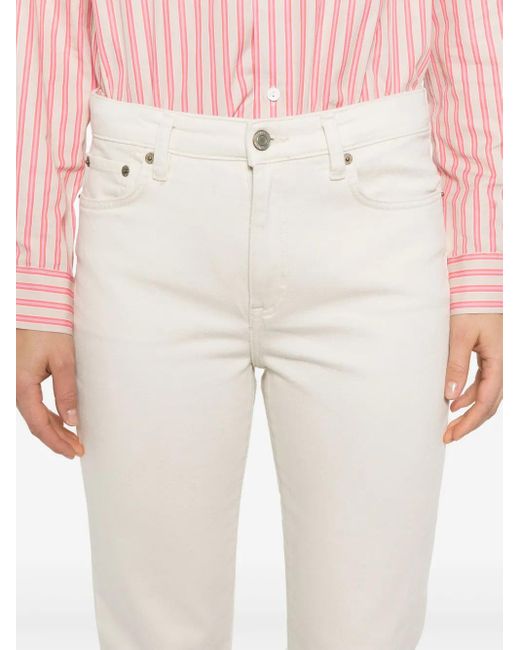 Ralph Lauren White High-Rise Skinny-Leg Jeans