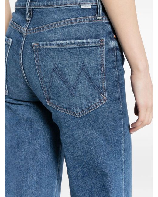 Jeans Twister Sneak svasati a vita alta di Mother in Blue