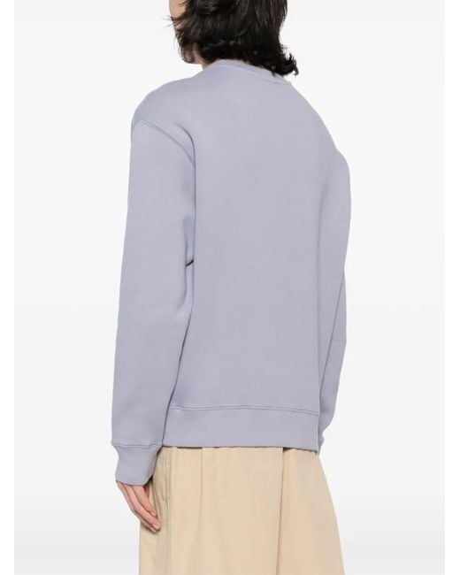 Maison Kitsuné Gray Racing Fox Cotton Sweatshirt for men