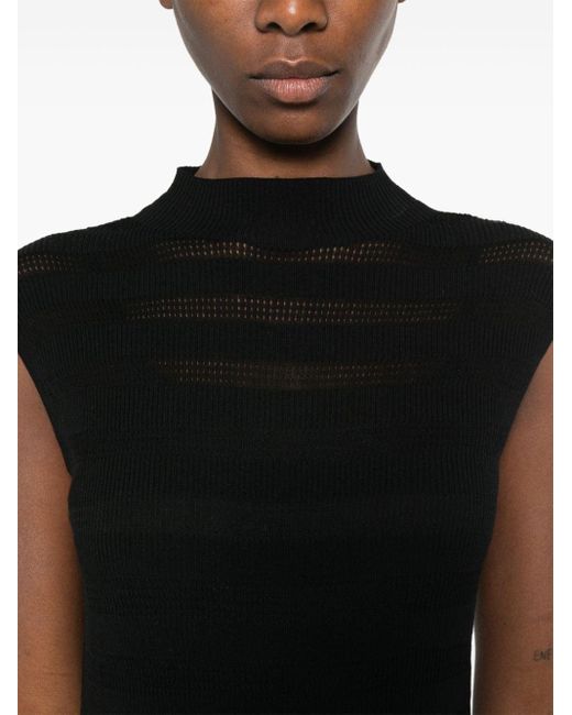 Claudie Pierlot Black Knitted Maxi Dress