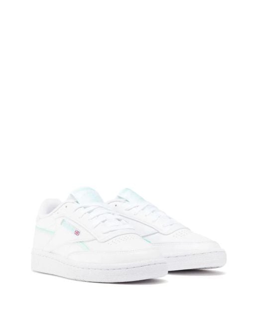 Reebok White Club C 85 Faux-Leather Sneakers